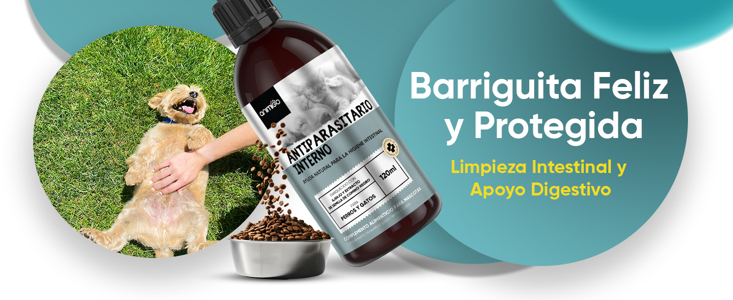 Limpieza intestinal y apoyo digestivo con el antiparasitario interno de animigo