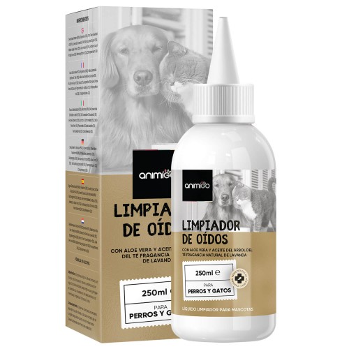 Limpiador de Oídos Perros y Gatos - 250ml - Limpiador Ótico en Gotas